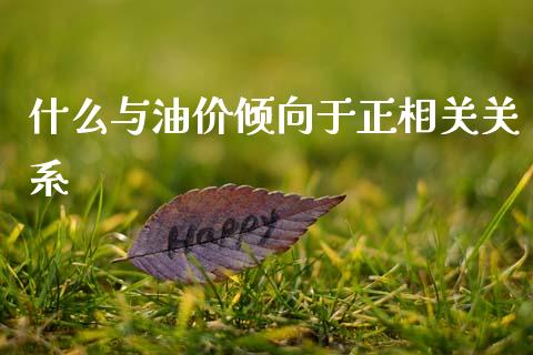 什么与油价倾向于正相关关系_https://wap.letulww.com_融资租赁_第1张