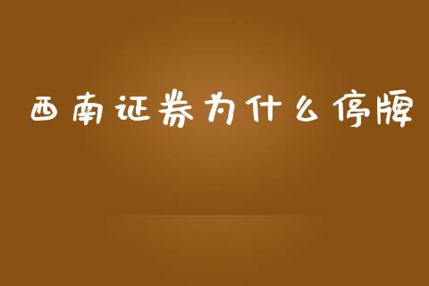 西南证券为什么停牌_https://wap.letulww.com_投资策略_第1张