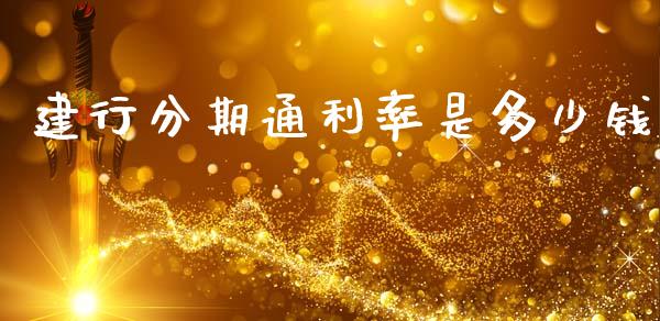 建行分期通利率是多少钱_https://wap.letulww.com_融资租赁_第1张