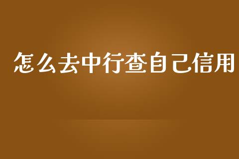 怎么去中行查自己信用_https://wap.letulww.com_融资租赁_第1张