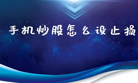 手机炒股怎么设止损_https://wap.letulww.com_投资管理_第1张