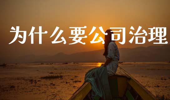 为什么要公司治理_https://wap.letulww.com_融资租赁_第1张