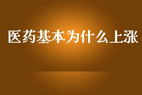 医药基本为什么上涨_https://wap.letulww.com_外汇交易_第1张