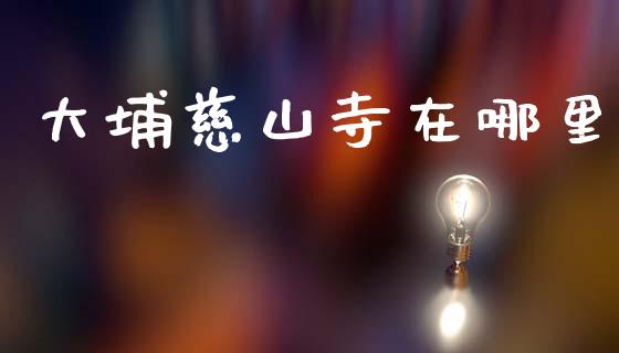 大埔慈山寺在哪里_https://wap.letulww.com_外汇交易_第1张