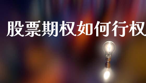 股票期权如何行权_https://wap.letulww.com_投资策略_第1张