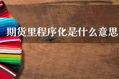 期货里程序化是什么意思_https://wap.letulww.com_投资管理_第1张