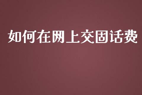 如何在网上交固话费_https://wap.letulww.com_融资租赁_第1张