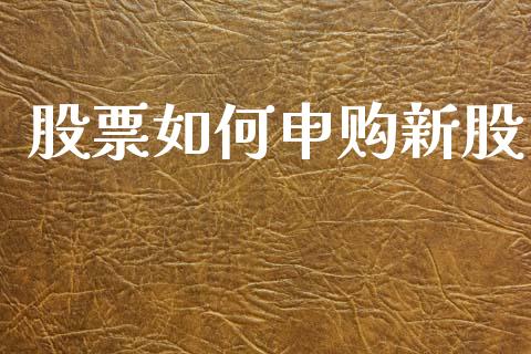 股票如何申购新股_https://wap.letulww.com_投资管理_第1张