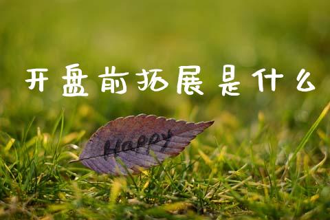 开盘前拓展是什么_https://wap.letulww.com_融资租赁_第1张