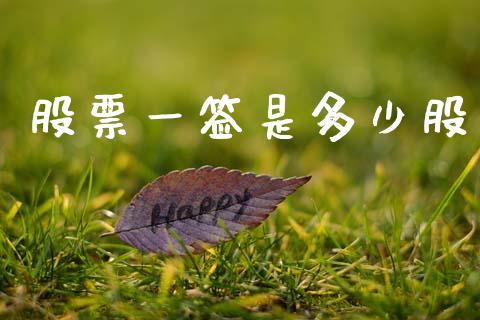 股票一签是多少股_https://wap.letulww.com_投资策略_第1张