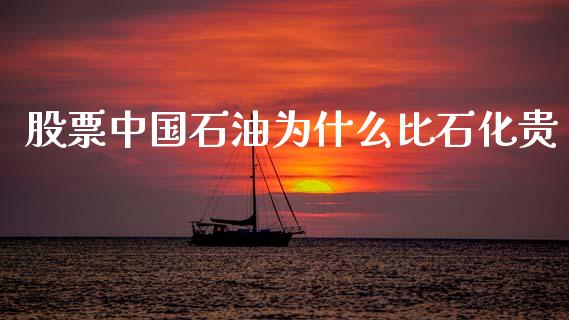 股票中国石油为什么比石化贵_https://wap.letulww.com_投资策略_第1张
