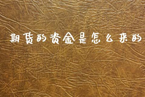 期货的资金是怎么来的_https://wap.letulww.com_投资策略_第1张