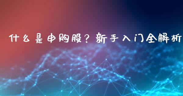 什么是申购股?新手入门全解析_融资租赁_第1张_外汇交易_投资策略_融资租赁_投资管理 什么是申购股?新手入门全解析_https://wap.letulww.com_融资租赁_第1张