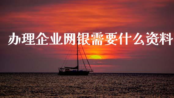 办理企业网银需要什么资料_https://wap.letulww.com_融资租赁_第1张