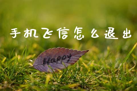 手机飞信怎么退出_https://wap.letulww.com_外汇交易_第1张