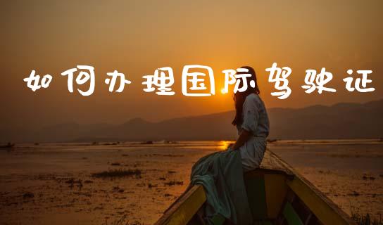 如何办理国际驾驶证_https://wap.letulww.com_投资策略_第1张