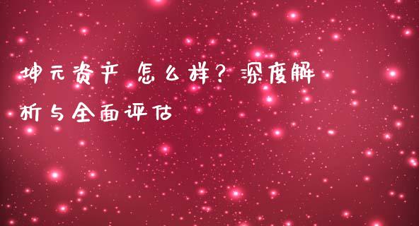 坤元资产 怎么样？深度解析与全面评估_https://wap.letulww.com_投资管理_第1张