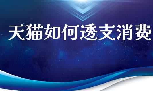 天猫如何透支消费_https://wap.letulww.com_投资管理_第1张