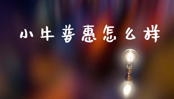 小牛普惠怎么样_https://wap.letulww.com_投资管理_第1张