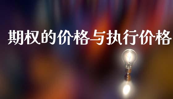 期权的价格与执行价格_https://wap.letulww.com_投资管理_第1张
