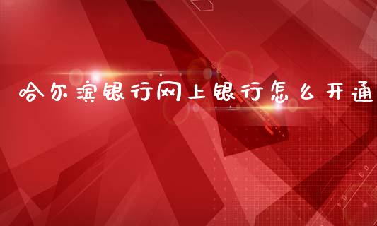 哈尔滨银行网上银行怎么开通_https://wap.letulww.com_投资管理_第1张