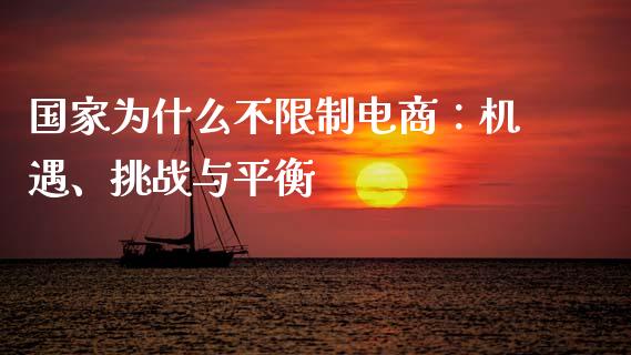 国家为什么不限制电商：机遇、挑战与平衡_https://wap.letulww.com_投资策略_第1张