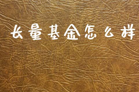 长量基金怎么样_https://wap.letulww.com_投资策略_第1张