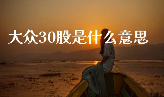 大众30股是什么意思_https://wap.letulww.com_投资策略_第1张