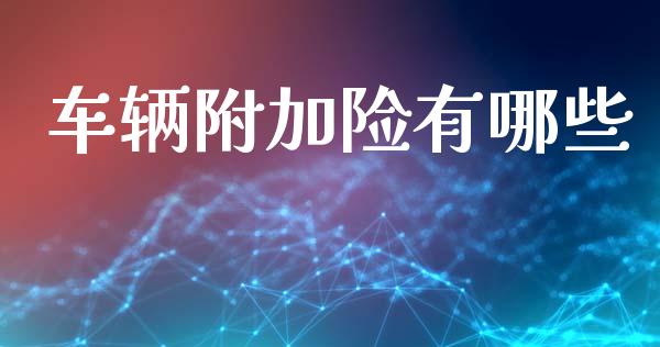 车辆附加险有哪些_https://wap.letulww.com_融资租赁_第1张