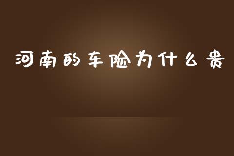 河南的车险为什么贵_https://wap.letulww.com_投资管理_第1张