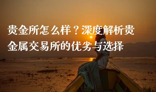 贵金所怎么样？深度解析贵金属交易所的优劣与选择_https://wap.letulww.com_外汇交易_第1张