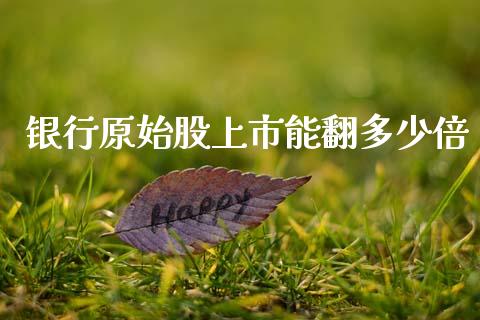 银行原始股上市能翻多少倍_https://wap.letulww.com_融资租赁_第1张