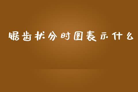 锯齿状分时图表示什么_https://wap.letulww.com_投资策略_第1张