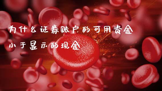 为什么证券账户的可用资金小于显示的现金_https://wap.letulww.com_融资租赁_第1张
