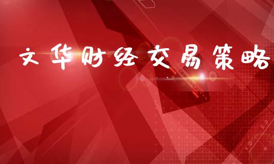 文华财经交易策略_https://wap.letulww.com_外汇交易_第1张