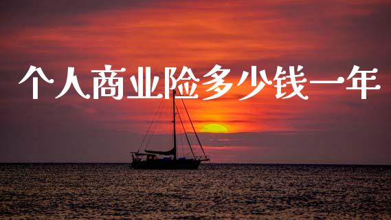 个人商业险多少钱一年_https://wap.letulww.com_投资管理_第1张