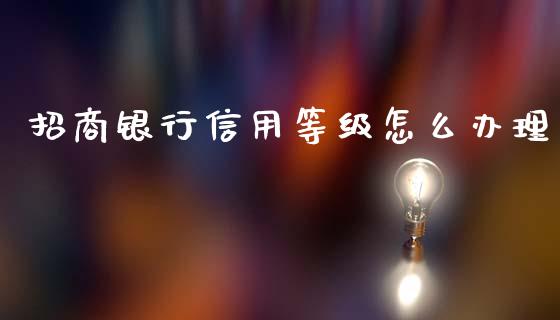 招商银行信用等级怎么办理_https://wap.letulww.com_融资租赁_第1张