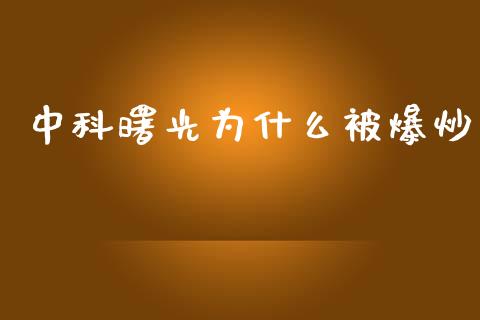 中科曙光为什么被爆炒_https://wap.letulww.com_外汇交易_第1张
