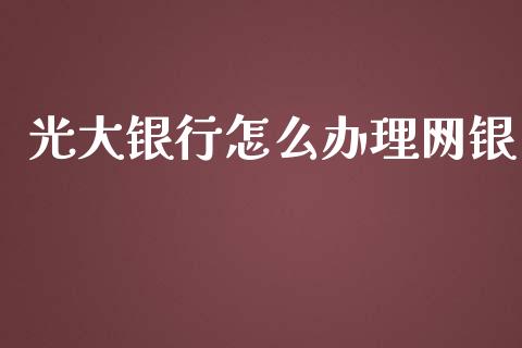 光大银行怎么办理网银_https://wap.letulww.com_投资管理_第1张