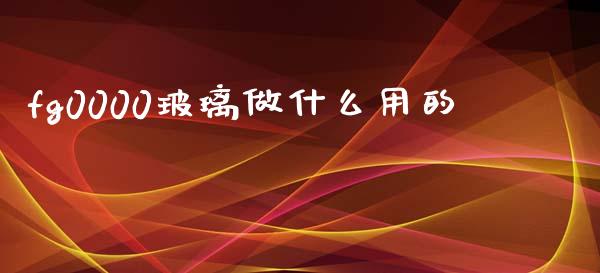 fg0000玻璃做什么用的_https://wap.letulww.com_融资租赁_第1张