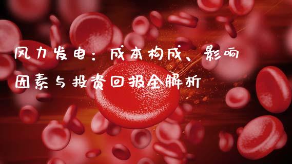 风力发电：成本构成、影响因素与投资回报全解析_https://wap.letulww.com_投资策略_第1张
