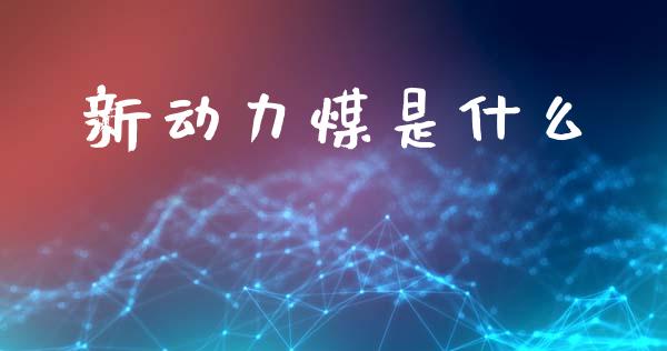 新动力煤是什么_https://wap.letulww.com_外汇交易_第1张