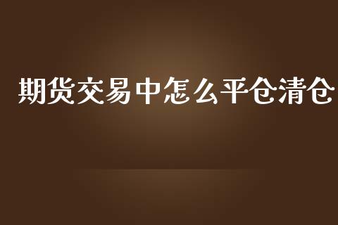 期货交易中怎么平仓清仓_https://wap.letulww.com_外汇交易_第1张
