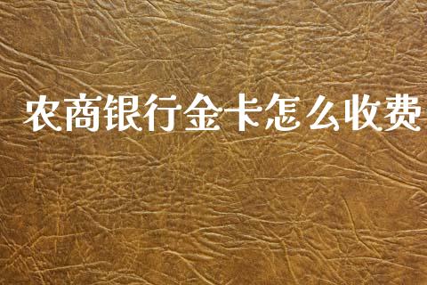 农商银行金卡怎么收费_https://wap.letulww.com_投资管理_第1张