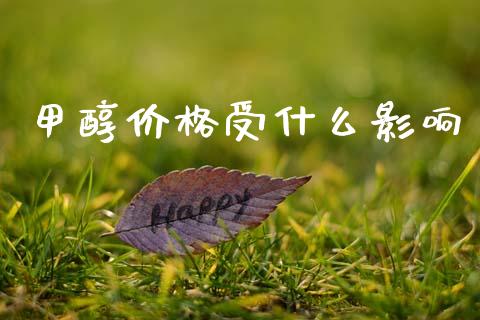 甲醇价格受什么影响_https://wap.letulww.com_投资策略_第1张