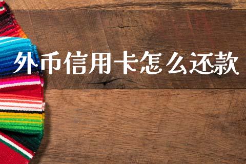 外币信用卡怎么还款_https://wap.letulww.com_投资管理_第1张