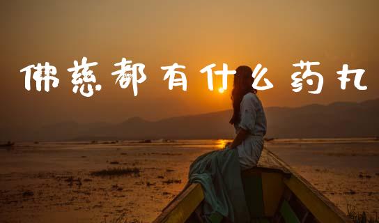 佛慈都有什么药丸_https://wap.letulww.com_外汇交易_第1张