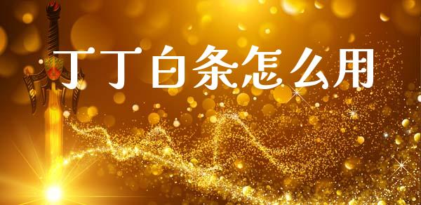 丁丁白条怎么用_https://wap.letulww.com_投资策略_第1张