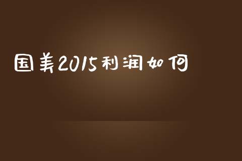 国美2015利润如何_https://wap.letulww.com_外汇交易_第1张