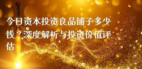 今日资本投资良品铺子多少钱？深度解析与投资价值评估_https://wap.letulww.com_融资租赁_第1张